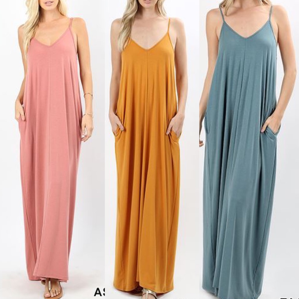 CAMI MAXI- 3 colors to pick from